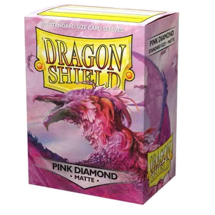 Dragon Shield Matte Sleeves - Pink Diamond (100-Pack) Dragon's Keep Online Dragon Shield Matte Sleeves - Pink Diamond (100-Pack) Dragon's Keep Online