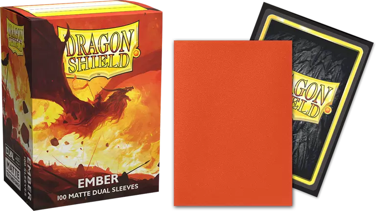 Dragon Shield Game Sleeves Matte Dual Ember 100ct Pack