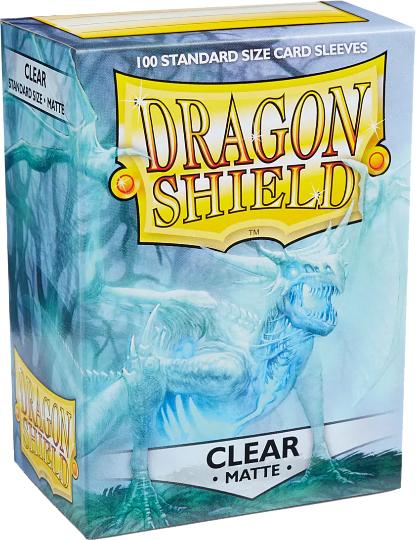 Dragon Shield Game Sleeves Matte Clear 100Ct Pack