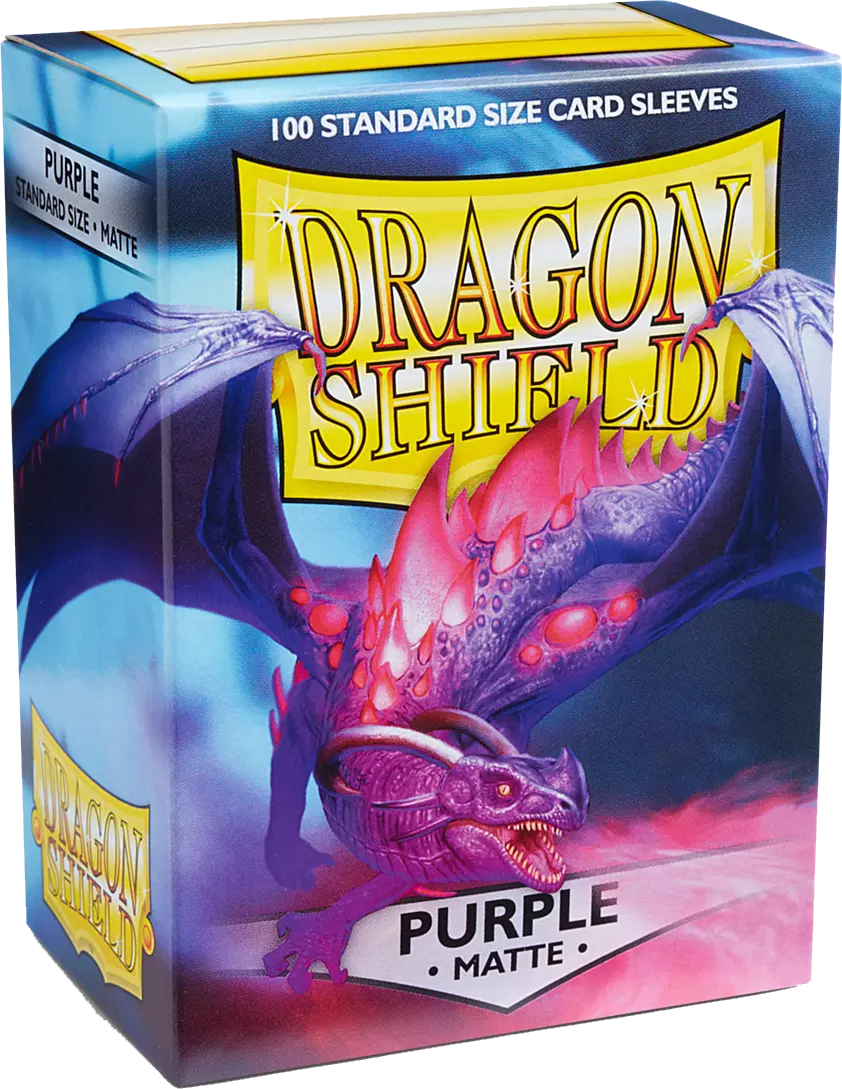 Dragon Shield Game Sleeves Matte Purple 100Ct Pack