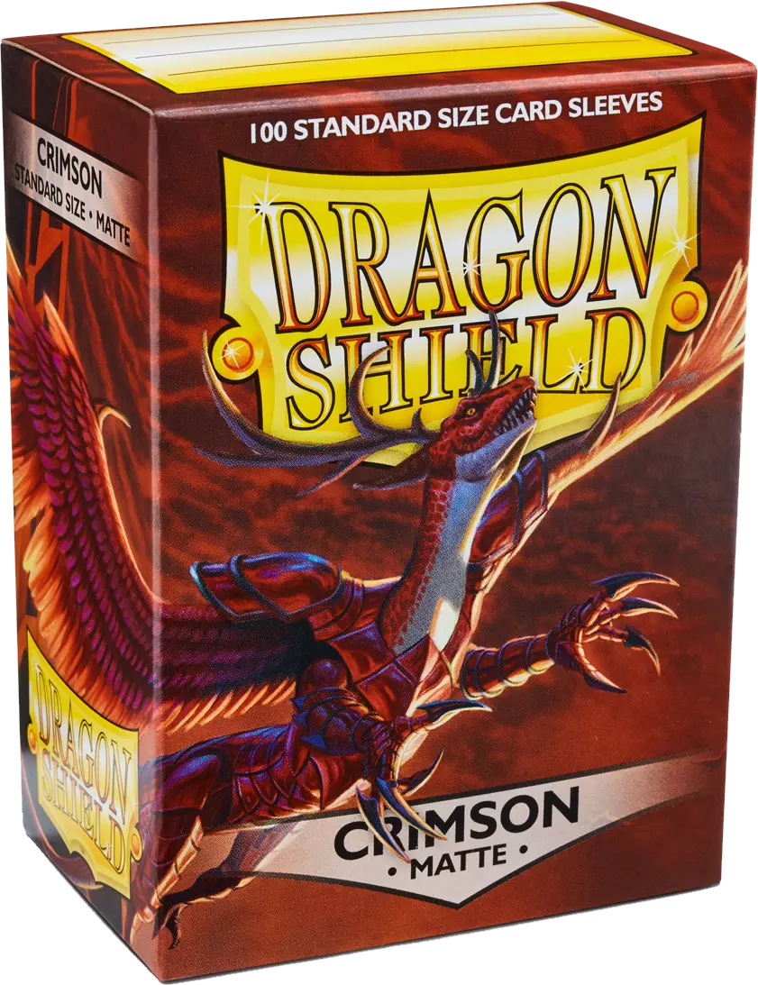 Dragon Shield Game Sleeves Matte Crimson 100Ct Pack