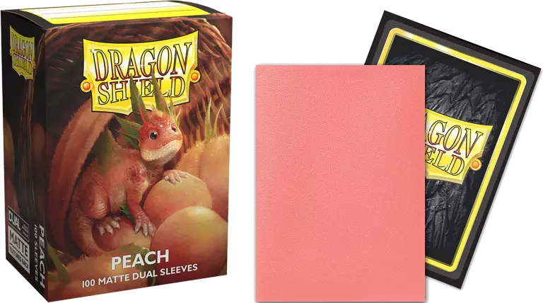 Dragon Shield Game Sleeves Matte Dual Peach 100ct Pack