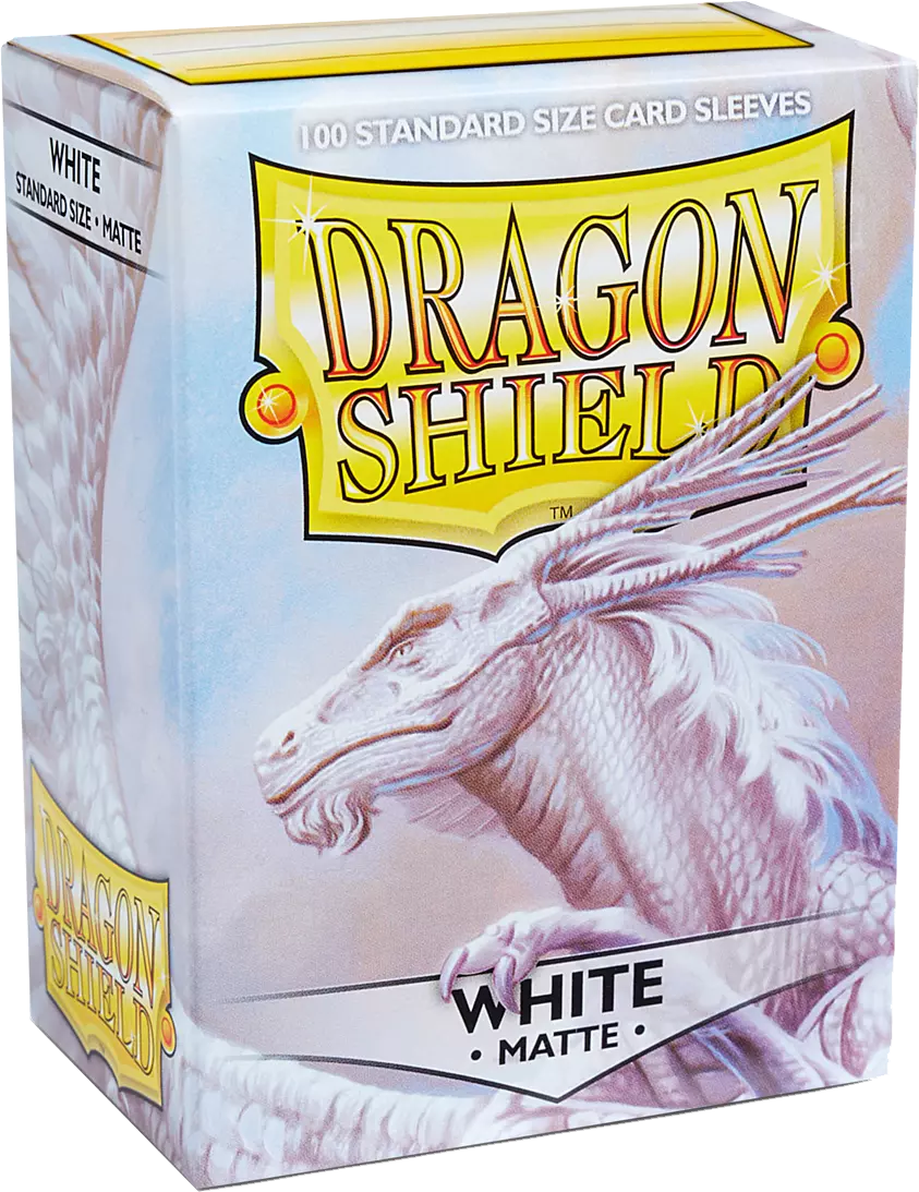 Dragon Shield Game Sleeves Matte White 100Ct Pack