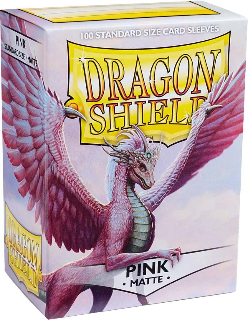Dragon Shield Game Sleeves Matte Pink 100Ct Pack