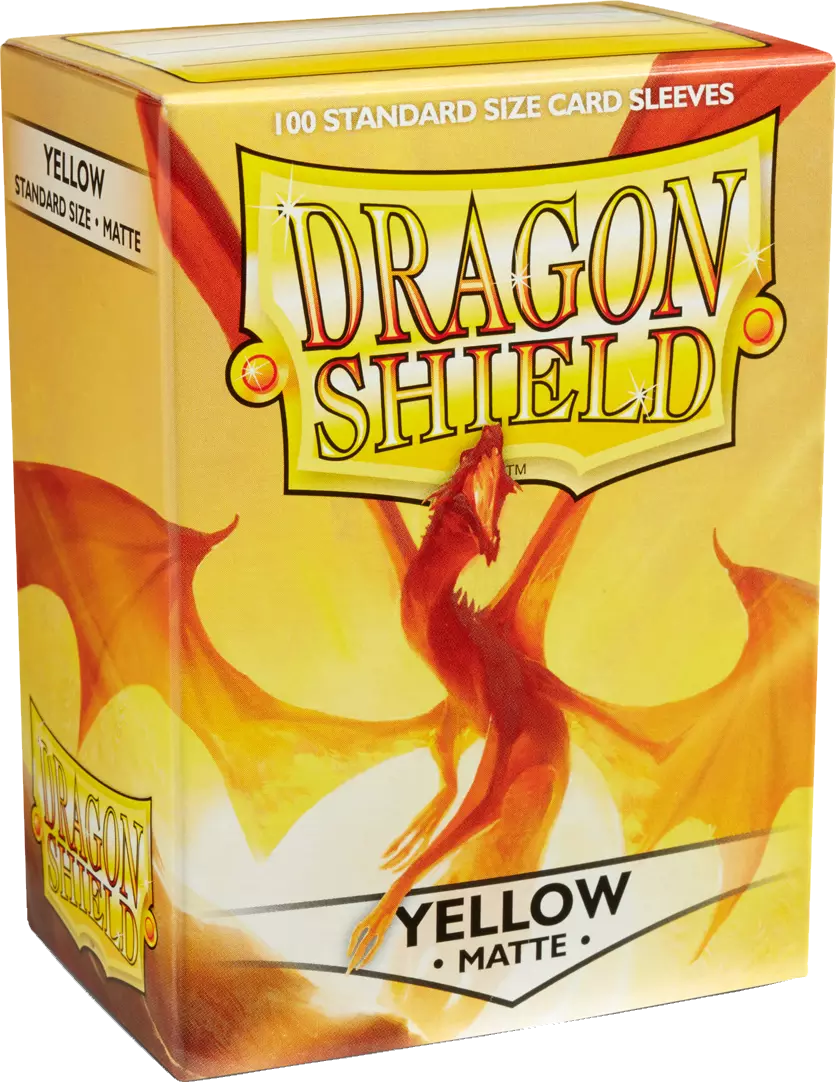 Dragon Shield Game Sleeves Matte Yellow 100Ct Pack