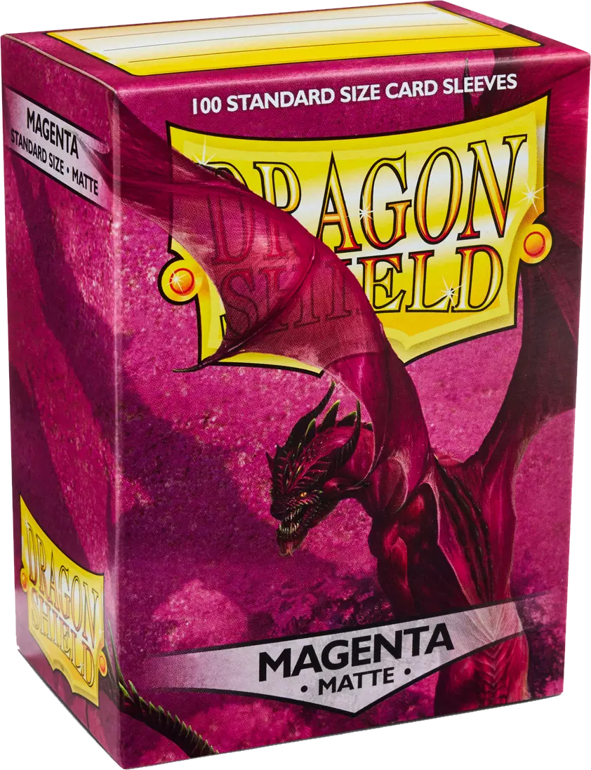 Dragon Shield Game Sleeves Matte Magenta 100Ct Pack