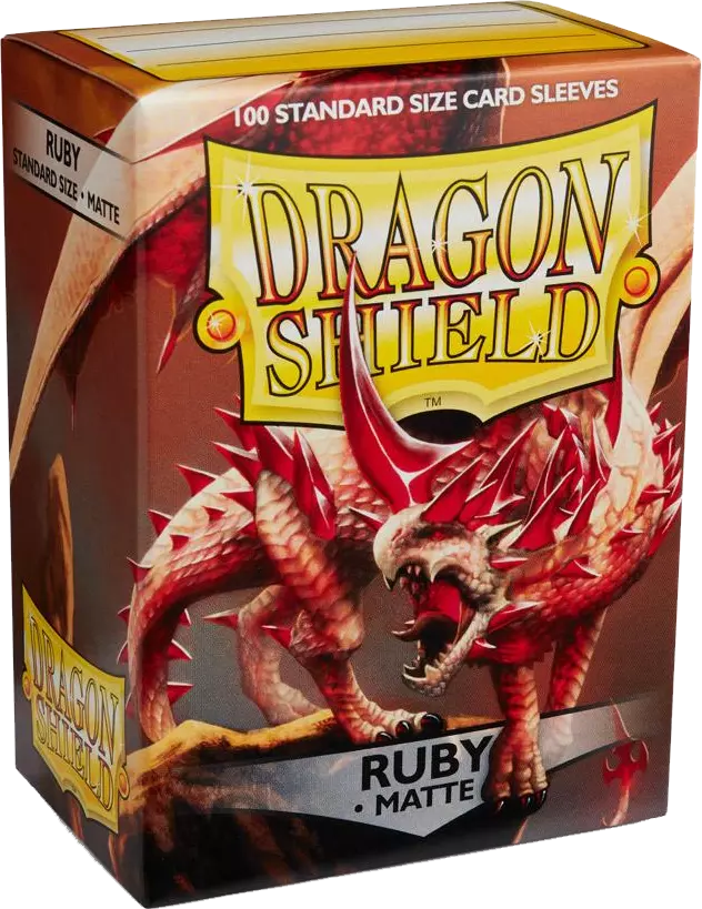 Dragon Shield Game Sleeves Matte Ruby 100Ct Pack