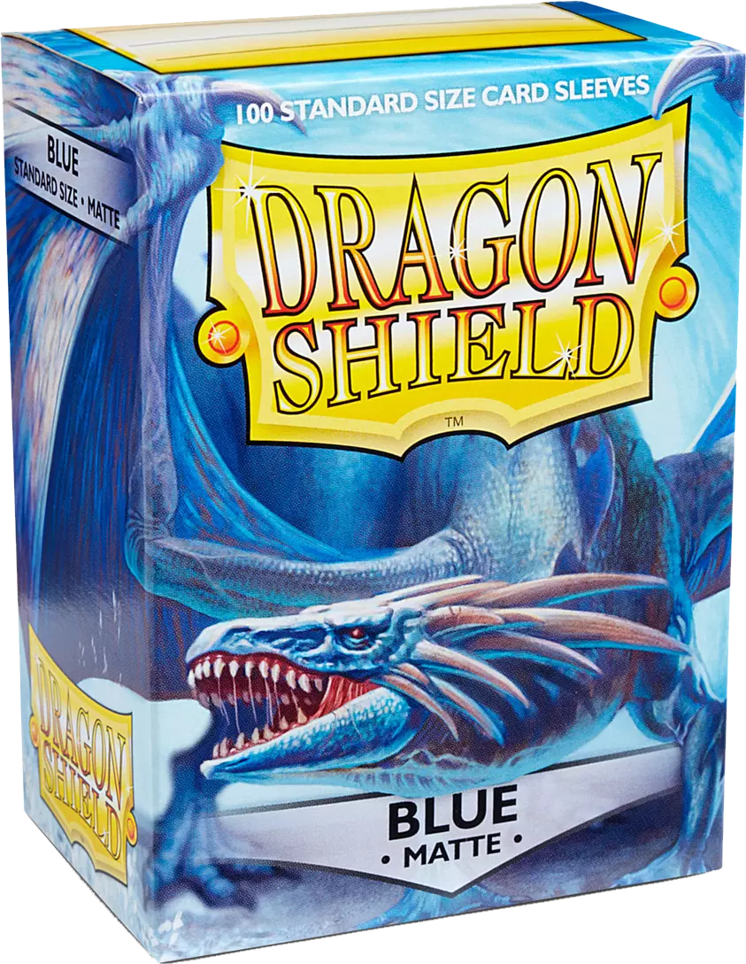 Dragon Shield Game Sleeves Matte Blue 100Ct Pack
