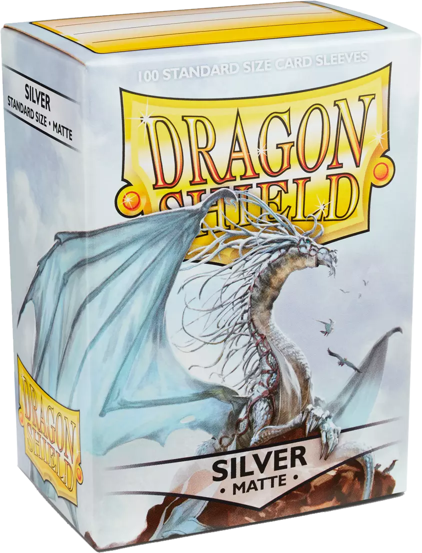 Dragon Shield Game Sleeves Matte Silver 100Ct Pack