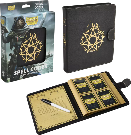 Dragon Shield Role Playing Game Spell Codex Portfolio Grey