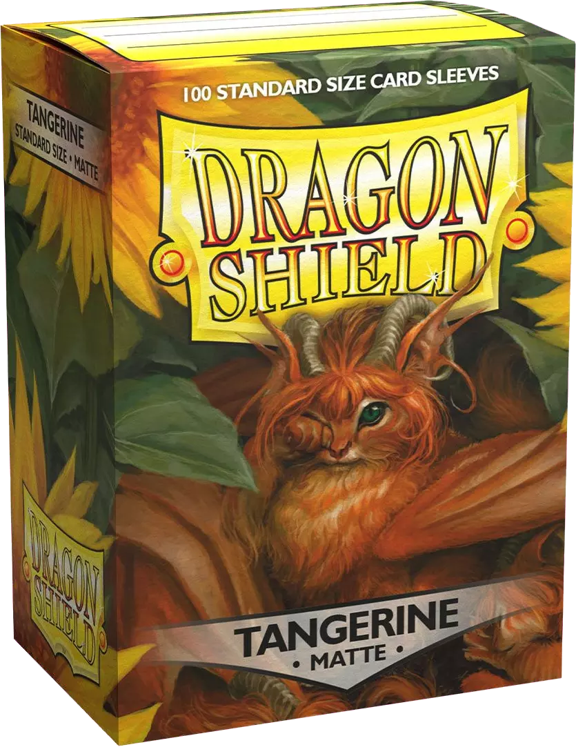 Dragon Shield Game Sleeves Matte Tangerine 100Ct Pack