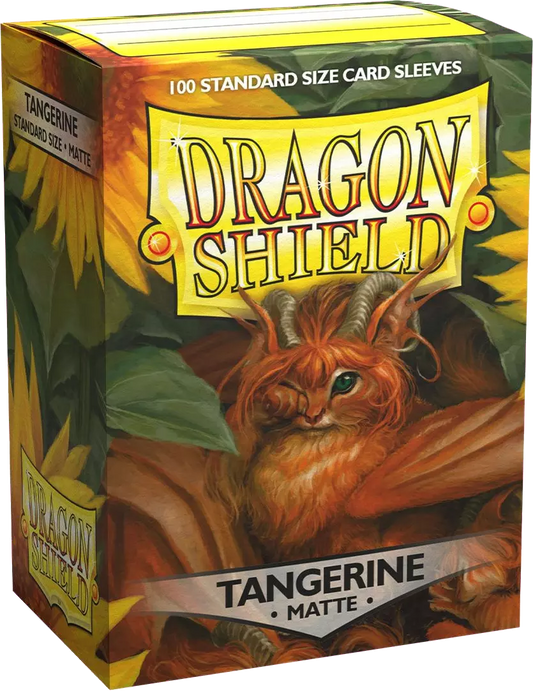 Dragon Shield Game Sleeves Matte Tangerine 100Ct Pack