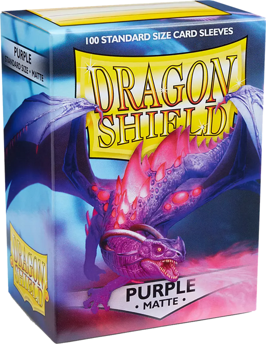 Dragon Shield Game Sleeves Matte Purple 100Ct Pack