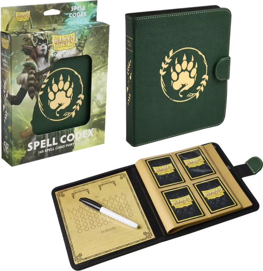 Dragon Shield Role Playing Game Spell Codex Portfolio Green