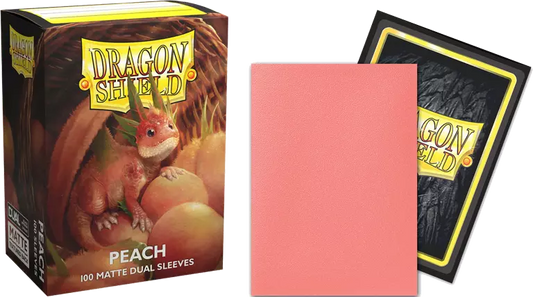 Dragon Shield Game Sleeves Matte Dual Peach 100ct Pack