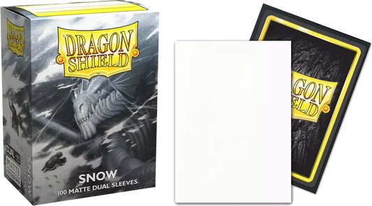 Dragon Shield Game Sleeves Matte Dual Snow 100Ct Pack