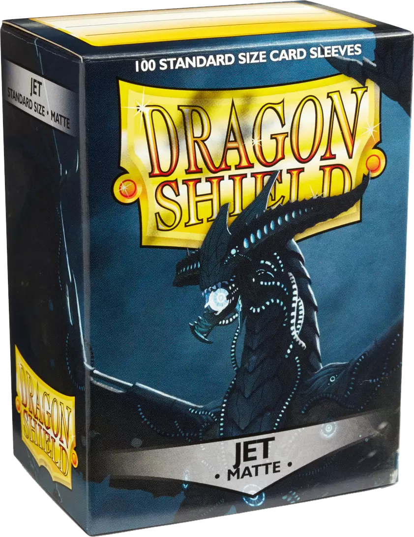 Dragon Shield Game Sleeves Matte Jet 100Ct Pack