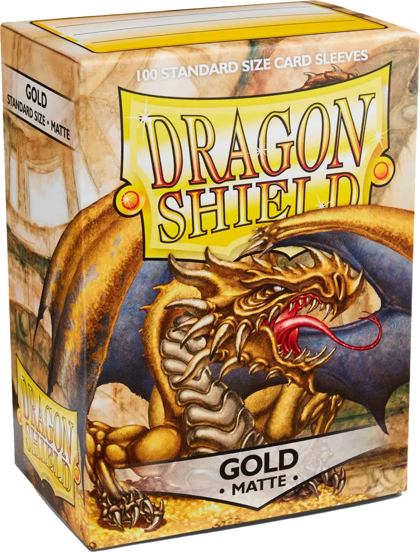 Dragon Shield Game Sleeves Matte Gold 100Ct Pack