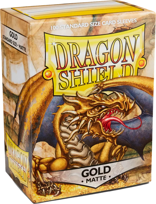 Dragon Shield Game Sleeves Matte Gold 100Ct Pack