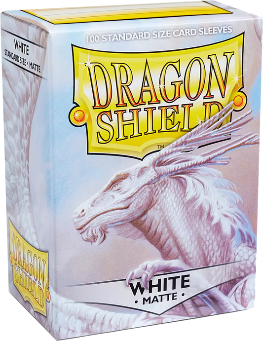 Dragon Shield Game Sleeves Matte White 100Ct Pack