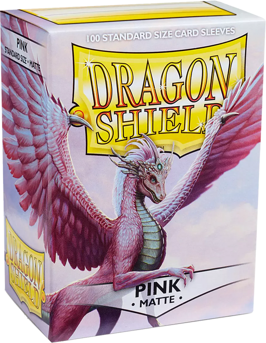 Dragon Shield Game Sleeves Matte Pink 100Ct Pack