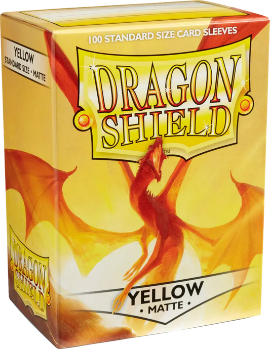 Dragon Shield Game Sleeves Matte Yellow 100Ct Pack