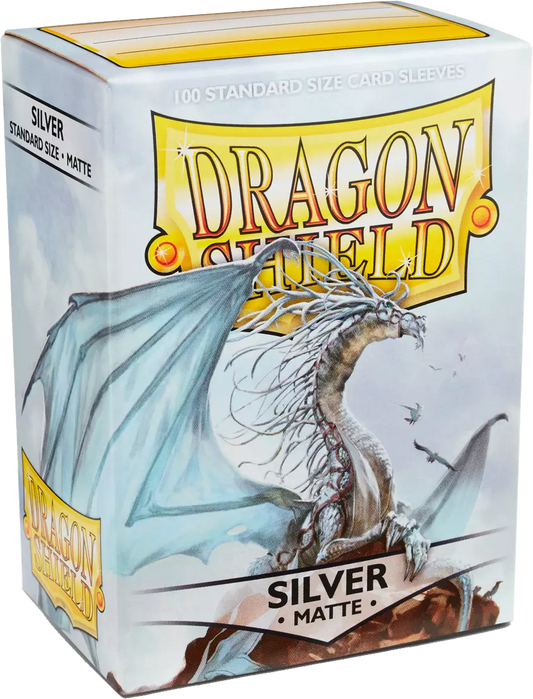 Dragon Shield Game Sleeves Matte Silver 100Ct Pack